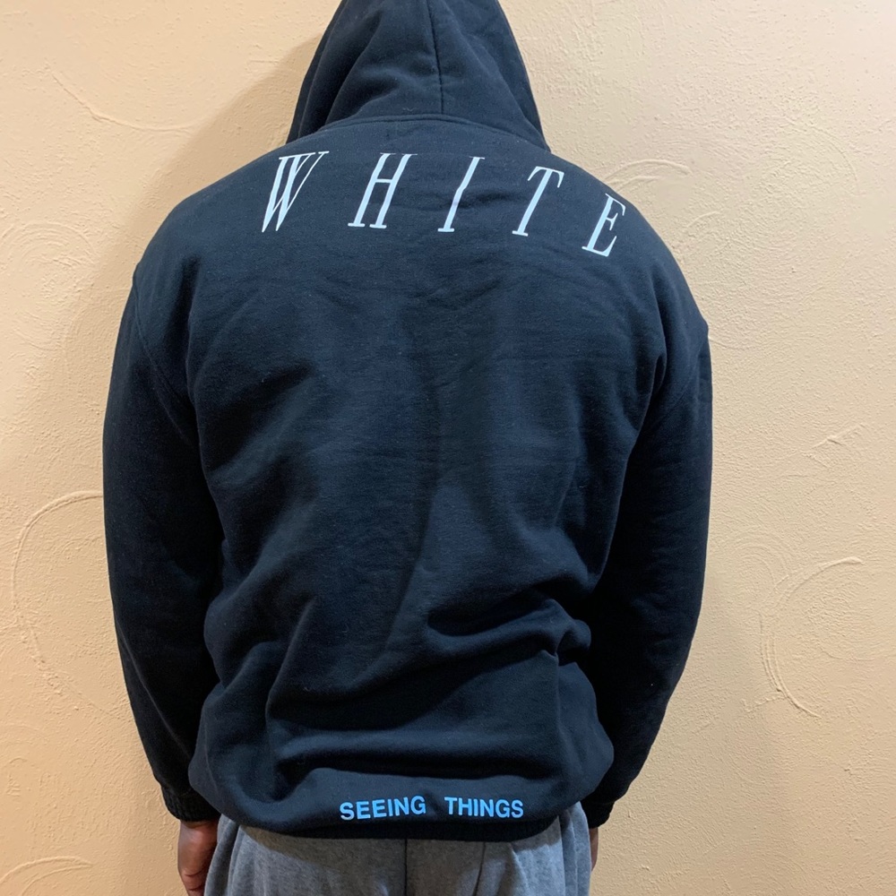 Authentic Off-White “Not Real” Hoodie - Picture 2 of 8